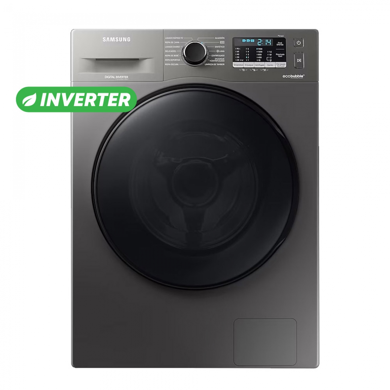 Imagen Lavarropas Automático Samsung Ww95a 9.5 Kg 1400 Rpm Silver