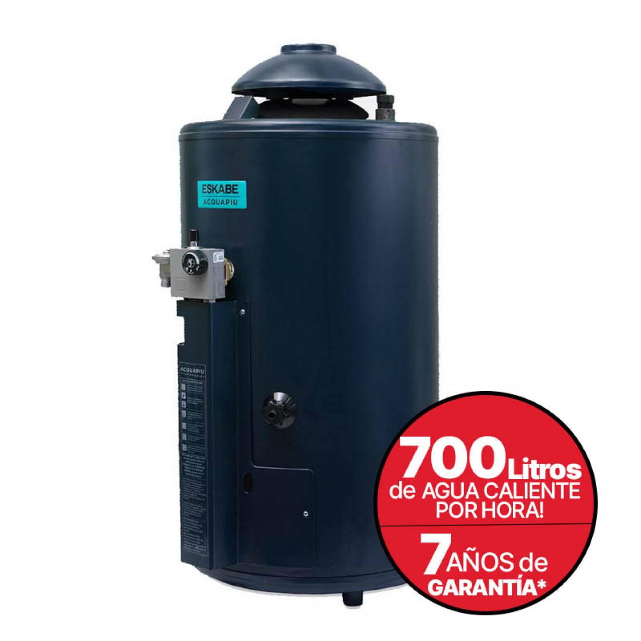 Imagen Termotanque Alta Recup Eskabe Acquapiú H700 Sv Multigas 40l