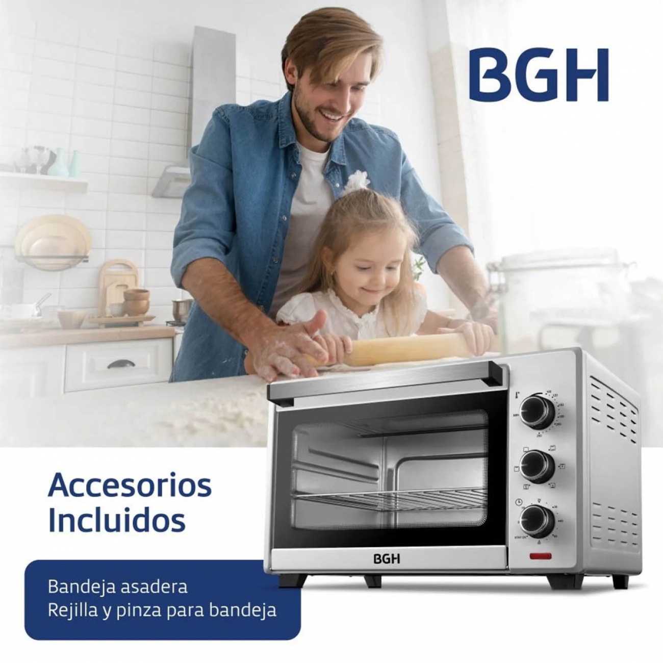 Imagen Horno Electrico Bgh Bhe35s22 35 Lts Silver