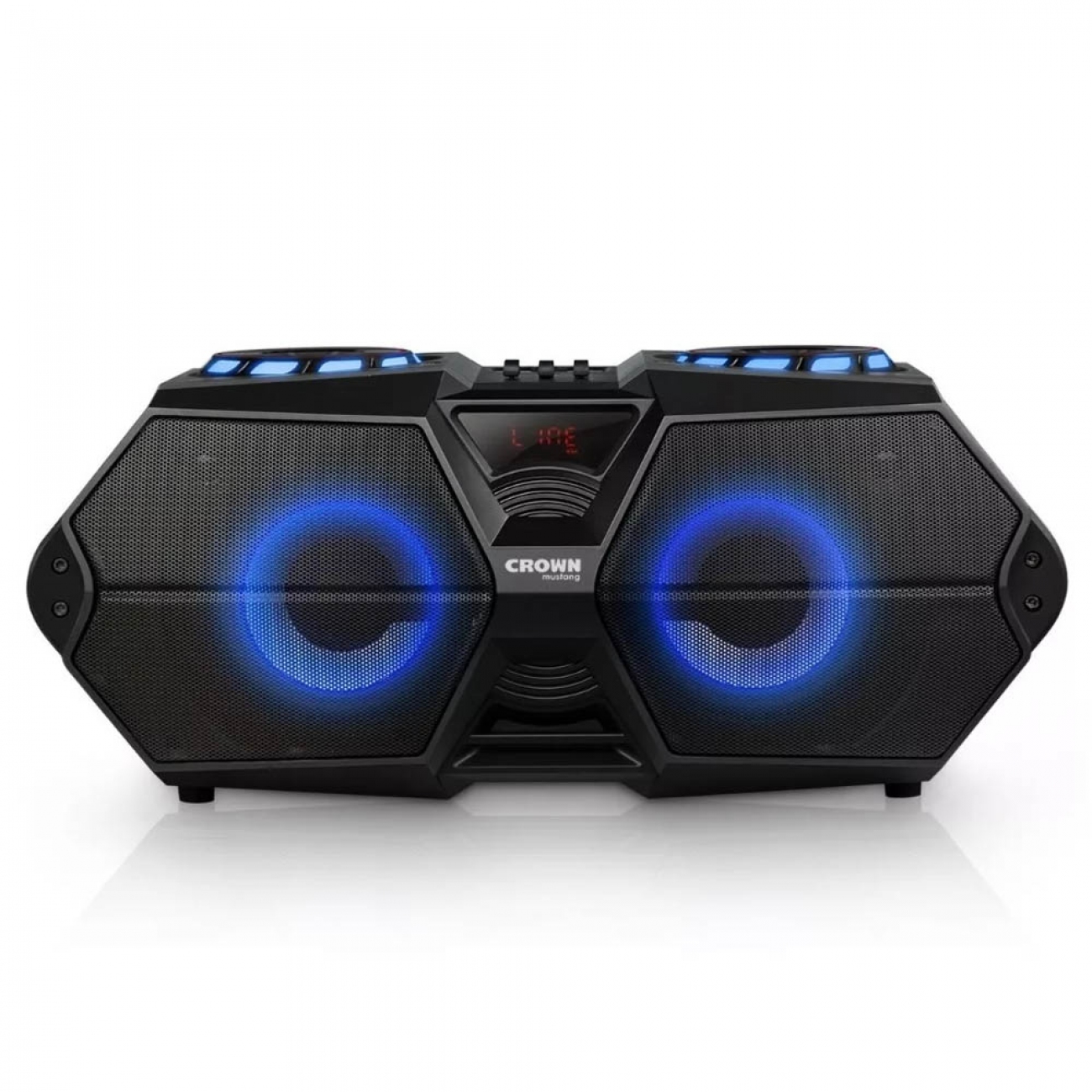 Imagen Parlante Portátil Crown Djs-650bt 800w Rms Bluetooth 2x6,5"