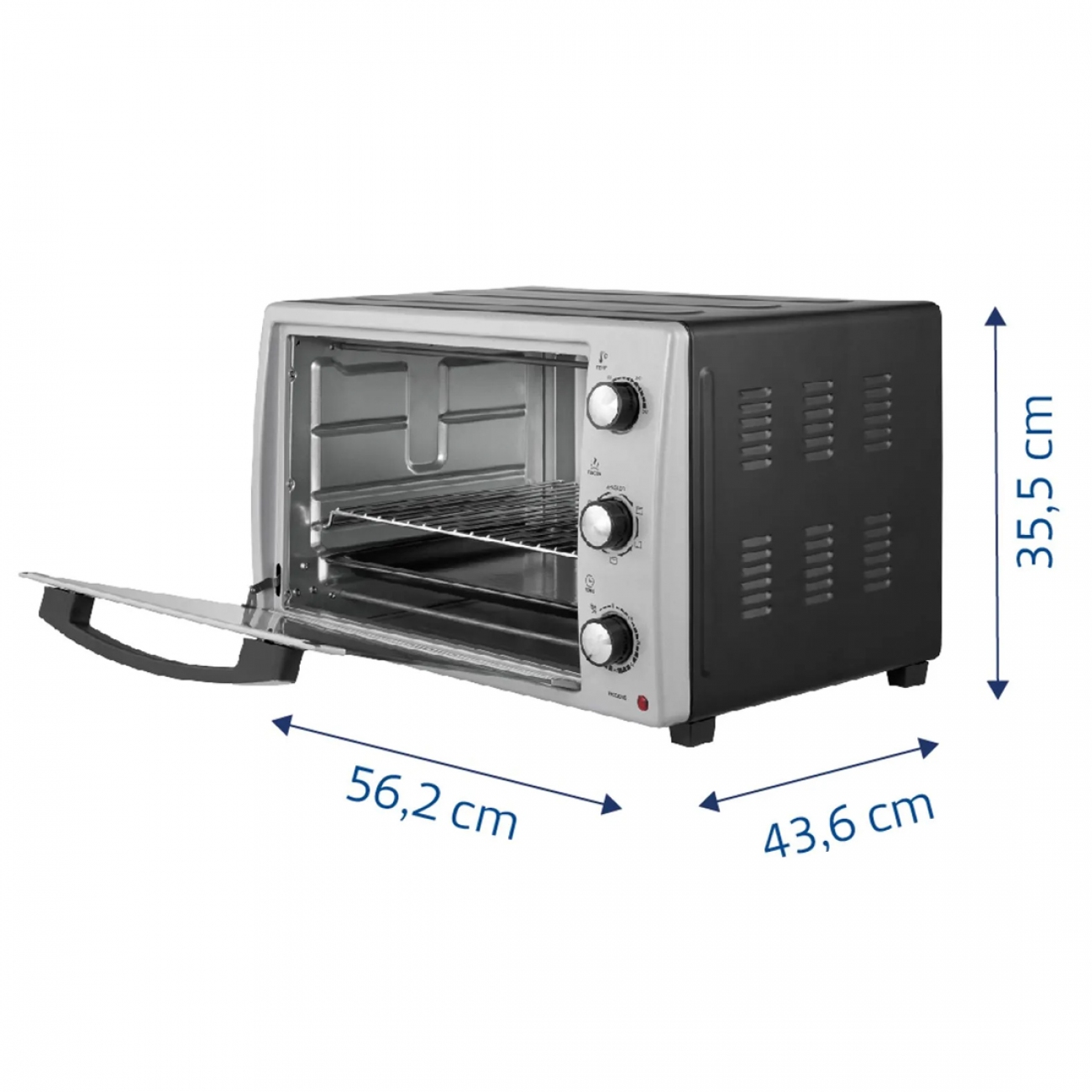 Imagen Horno Eléctrico Tramontina Silver Cook 55 Lts Plateado