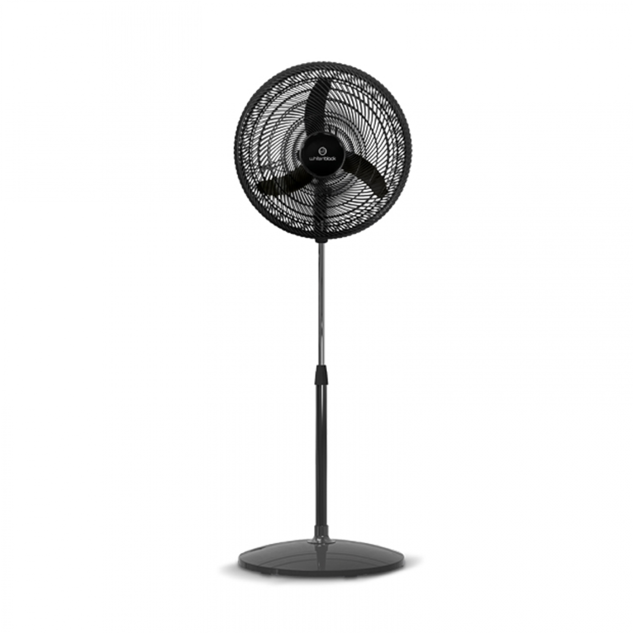 Imagen Ventilador De Pie Whitenblack Vpwb18k 18" 75w 3 Aspas Plast