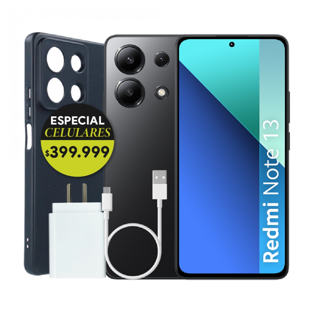 Imagen Celular Xiaomi Redmi Note 13 6,7" 6/128 Gb Midnight Black