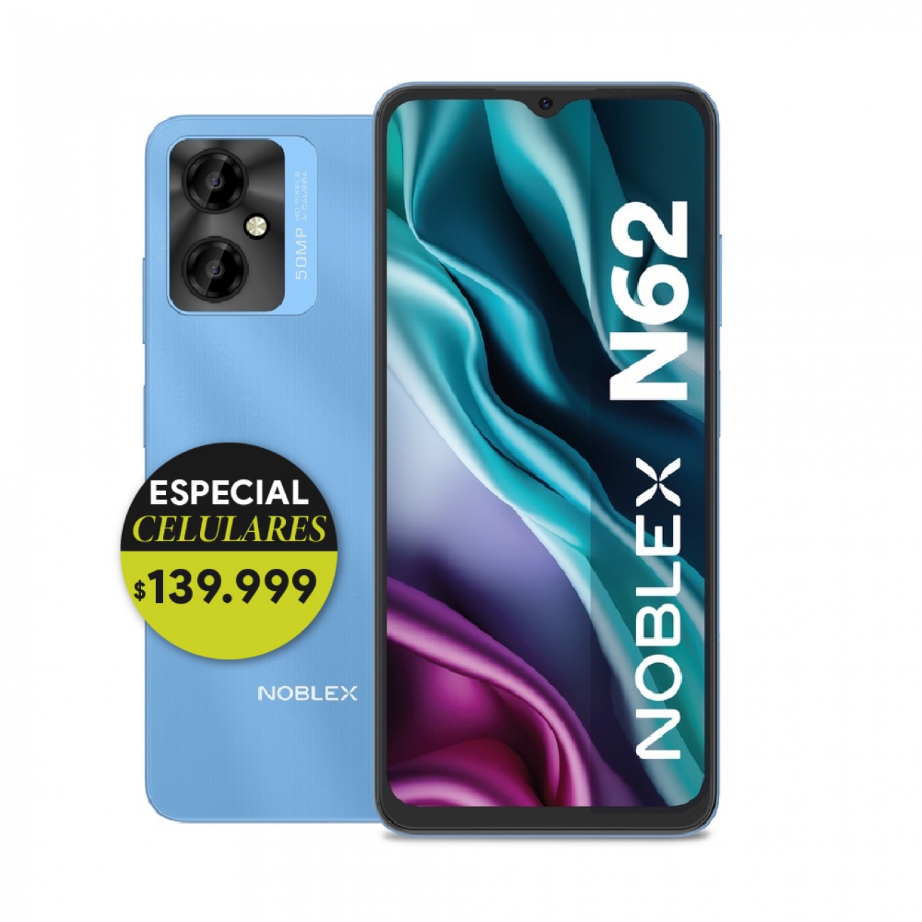 Imagen Celular Noblex N62 6,5" 4/64 Gb Azul