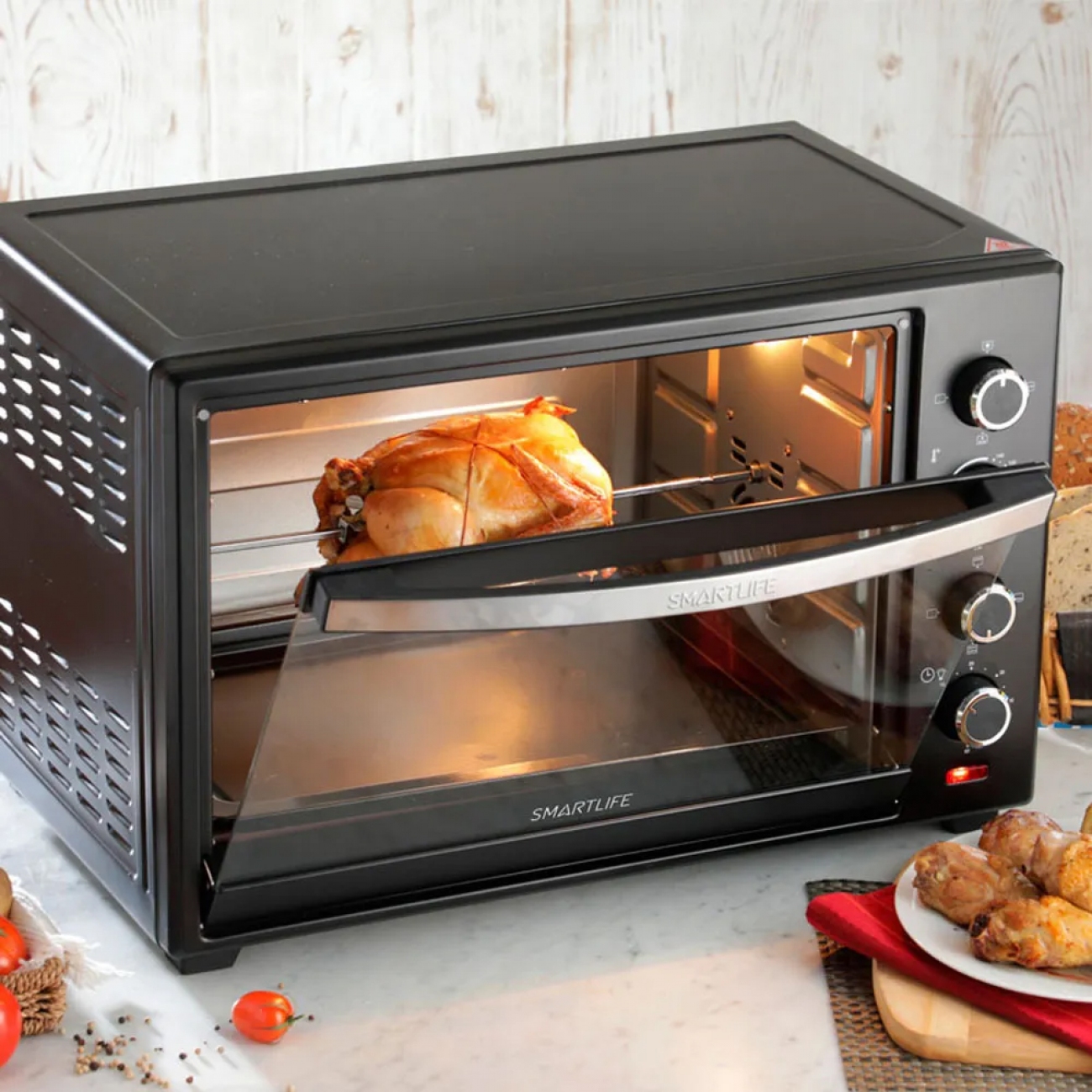 Imagen Horno Eléctrico Smartlife Sl-tor050 Convección Spiedo 50 Lts