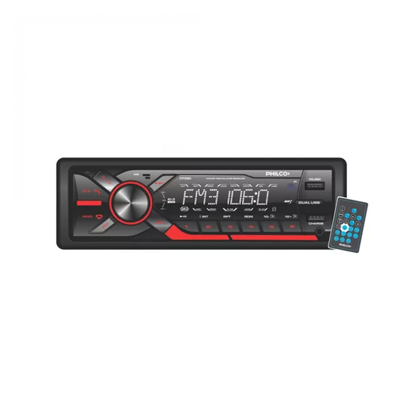 Imagen Autoestéreo Philco Csp2950 50w Usb Bluetooth Am/fm