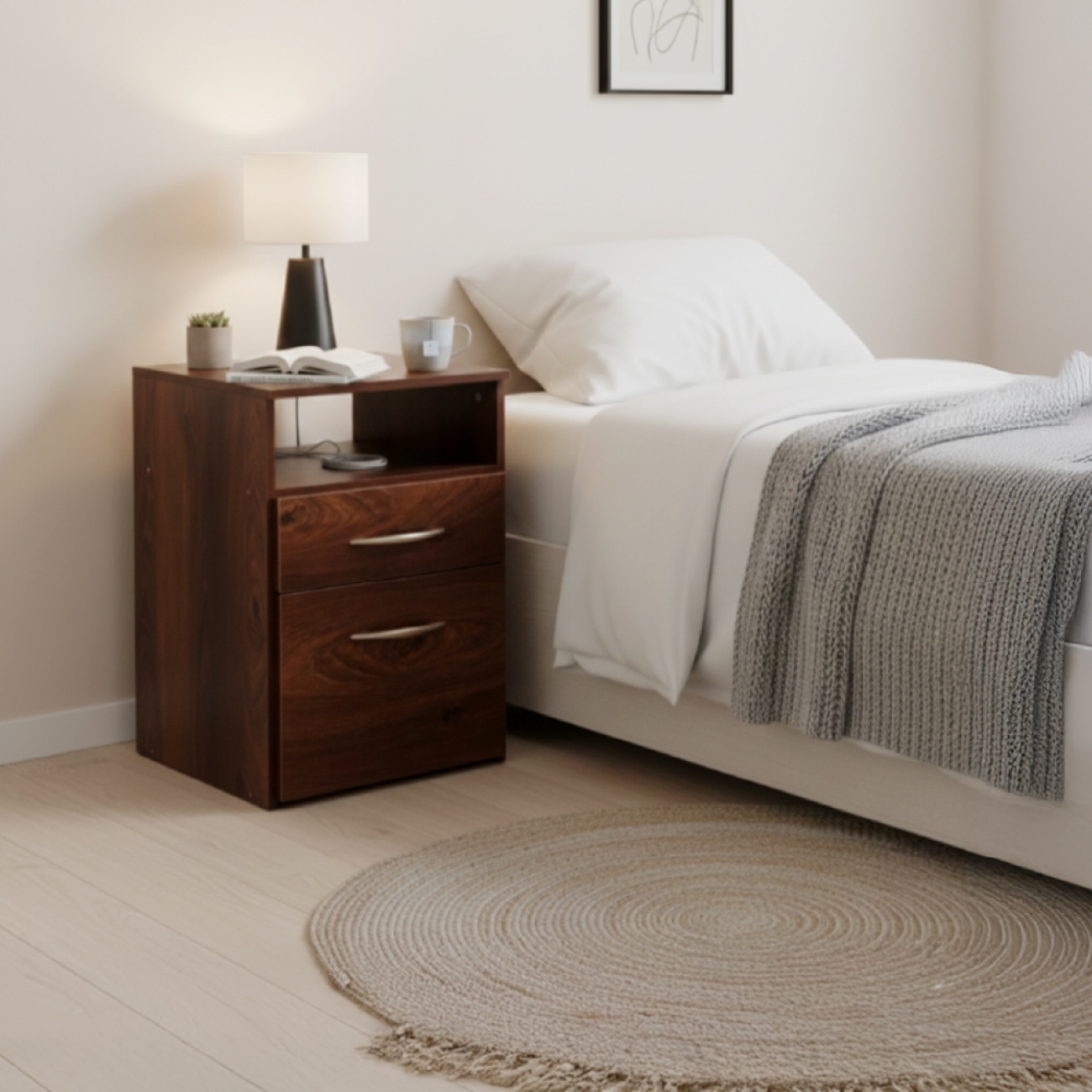 Imagen Mesa De Luz Platinum 962 Roble Antiguo