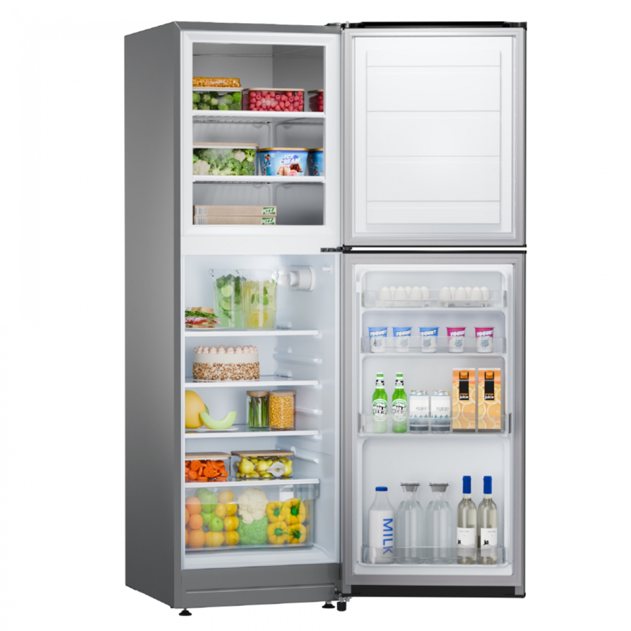 Imagen Heladera Con Freezer Drean Hdr320f50s 314 Lts Gris Aluminium