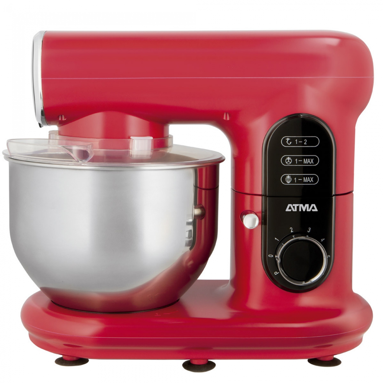 Imagen Batidora Planetaria Atma Bp24r0ap 800w Bowl 4,8 L 6 Vel Roja