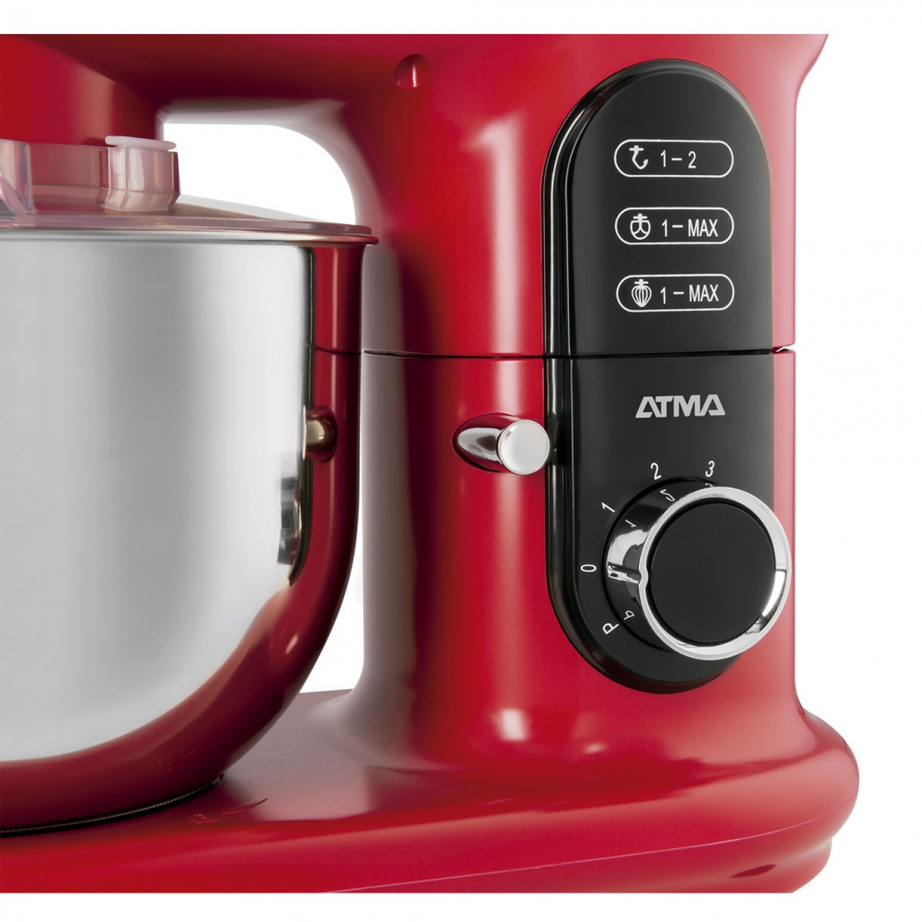 Imagen Batidora Planetaria Atma Bp24r0ap 800w Bowl 4,8 L 6 Vel Roja