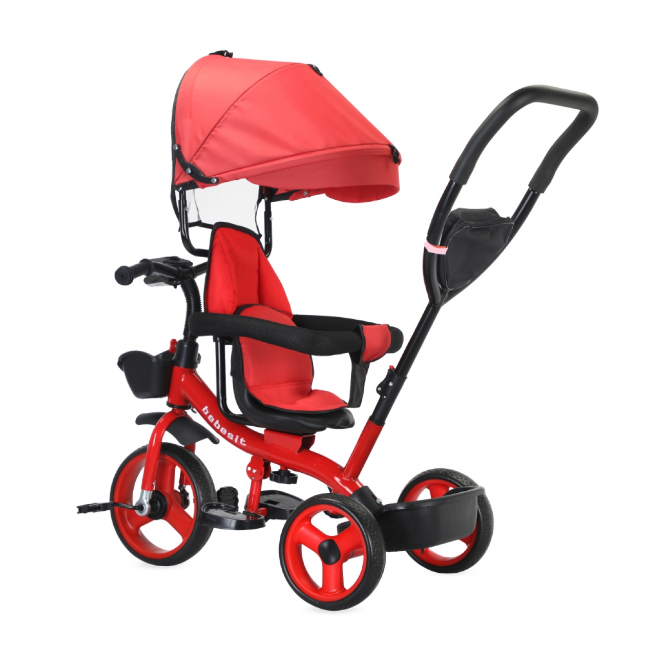 Imagen Triciclo Bebesit Sl-1870v1a Barral Seguridad Rojo