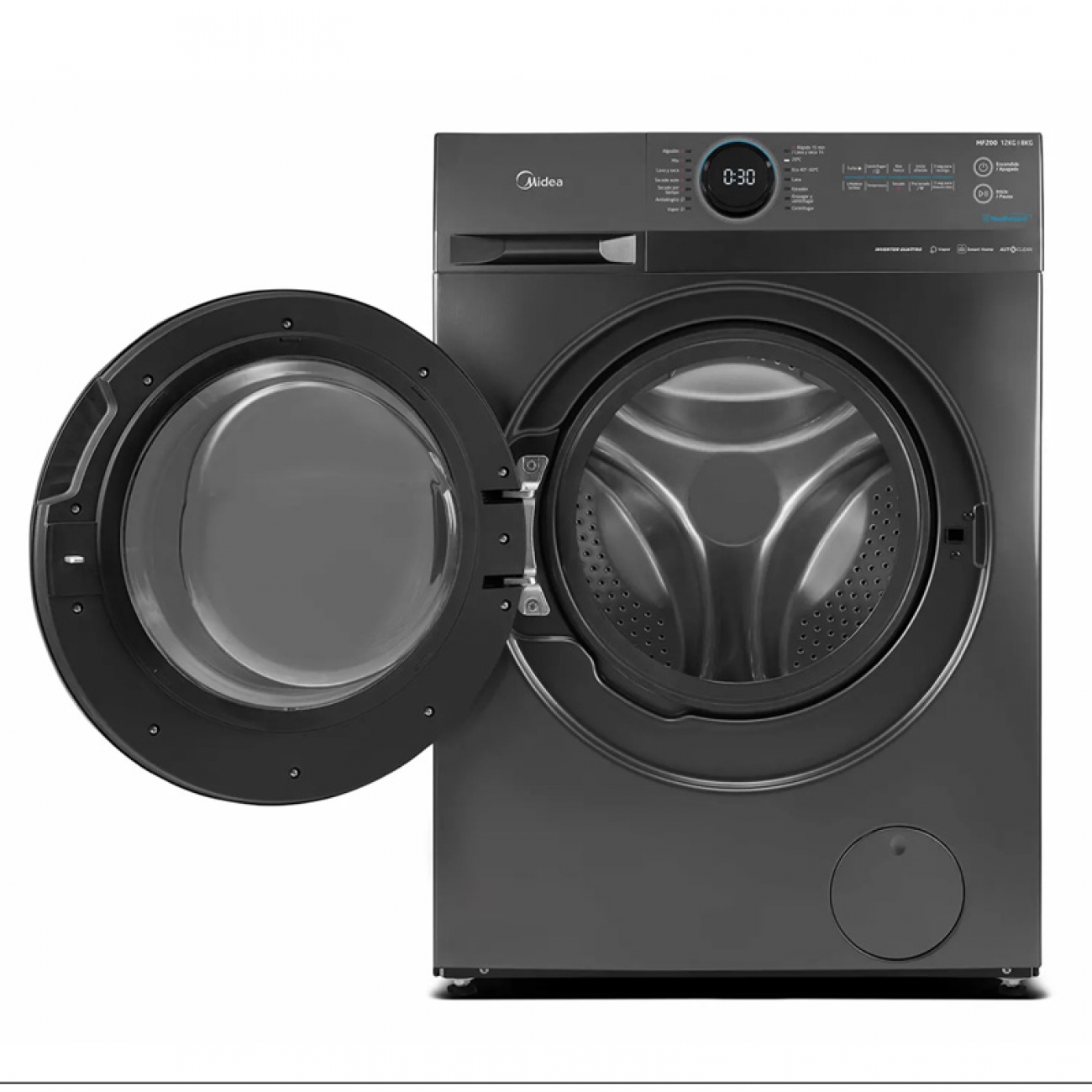 Imagen Lavasecarropas Midea Mf200d120b/t-a1 1400rpm