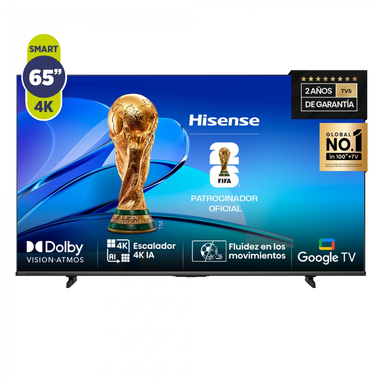 Imagen Smart Tv Qled 65" Hisense 65q6n Google Os