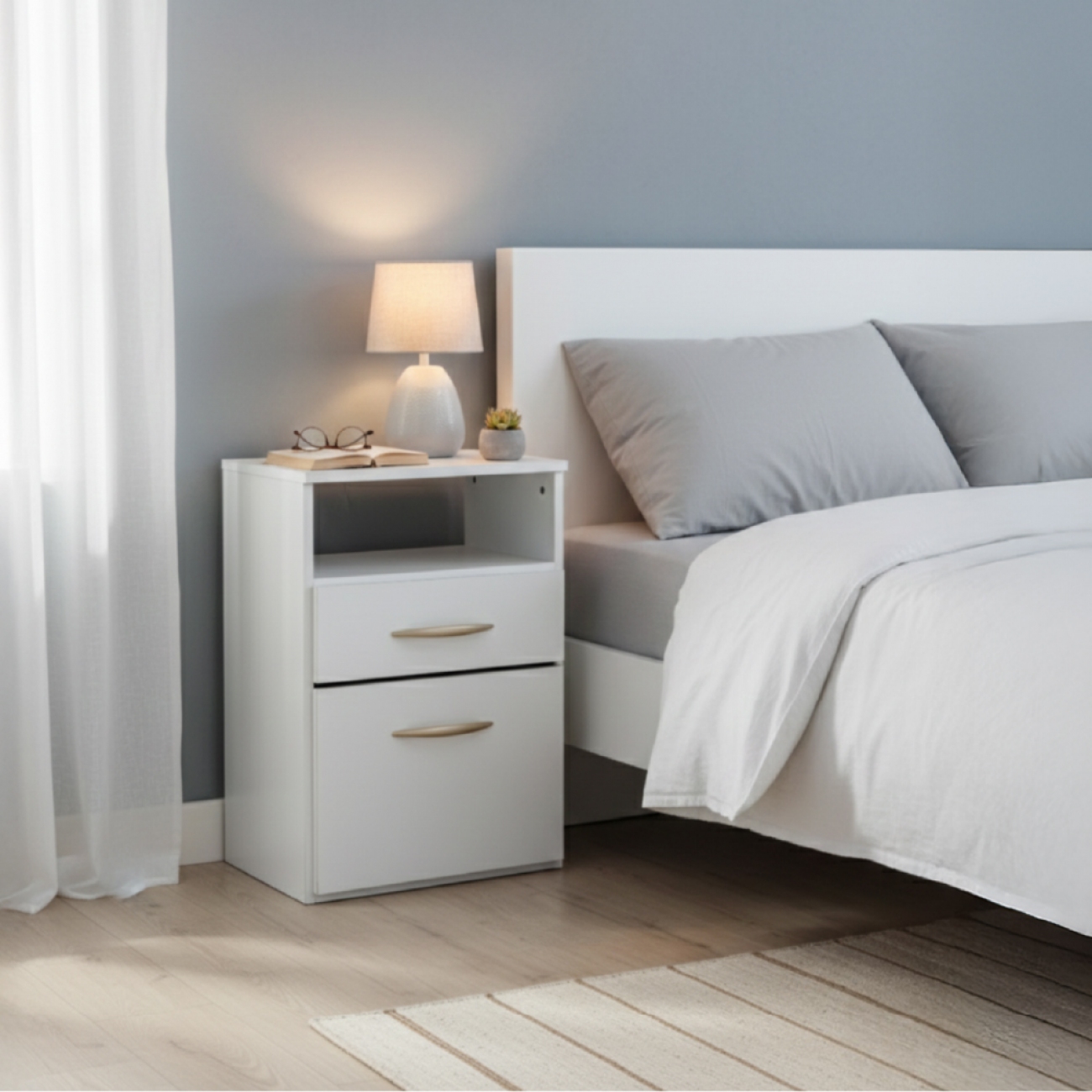 Imagen Mesa De Luz Platinum 962 Blanco