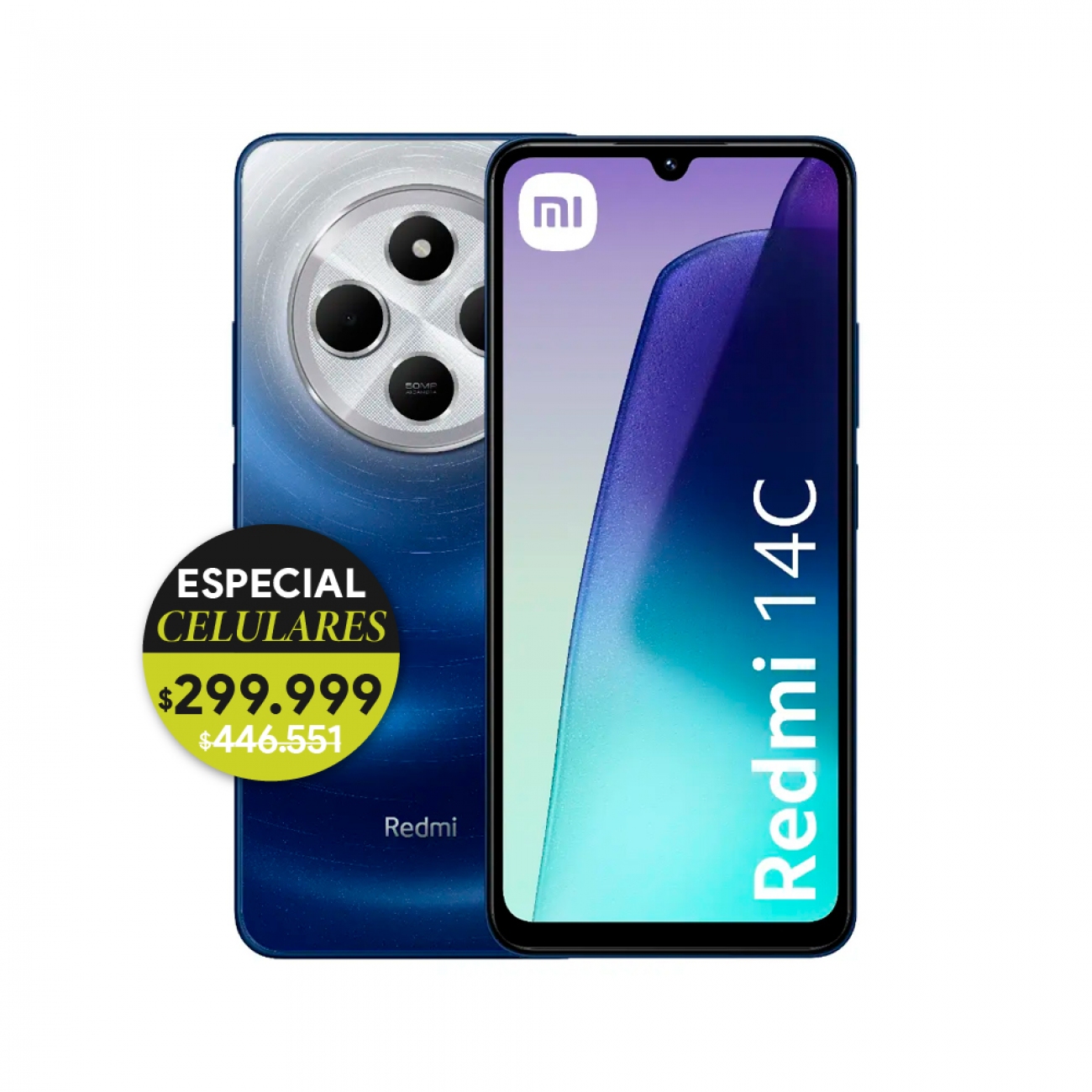 Imagen Celular Xiaomi Redmi 14c 6.8" 4/128 Gb Starry Blue