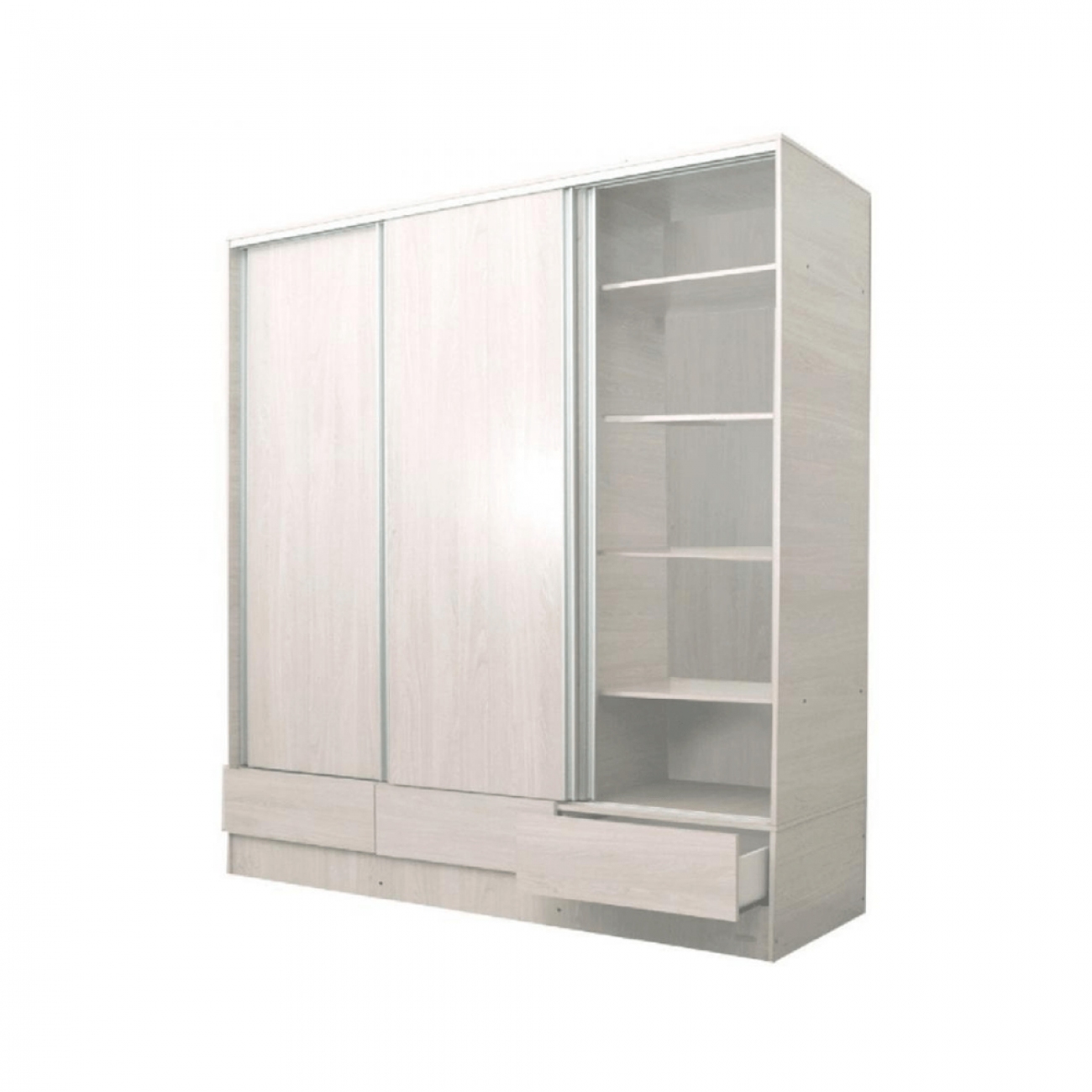 Imagen Placard Platinum 635-3 3 Puertas Corredizas 1.80x2.20x0.61