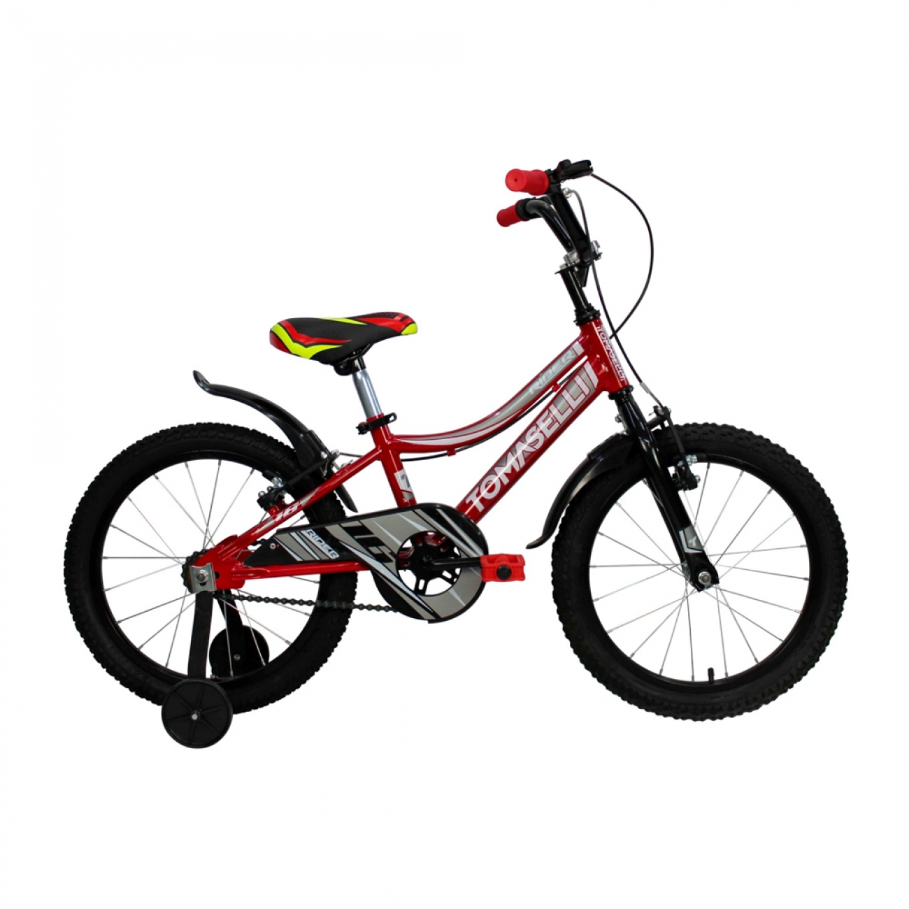 Imagen Bicicleta Para Niños Tomaselli Rodado 16 Rojo