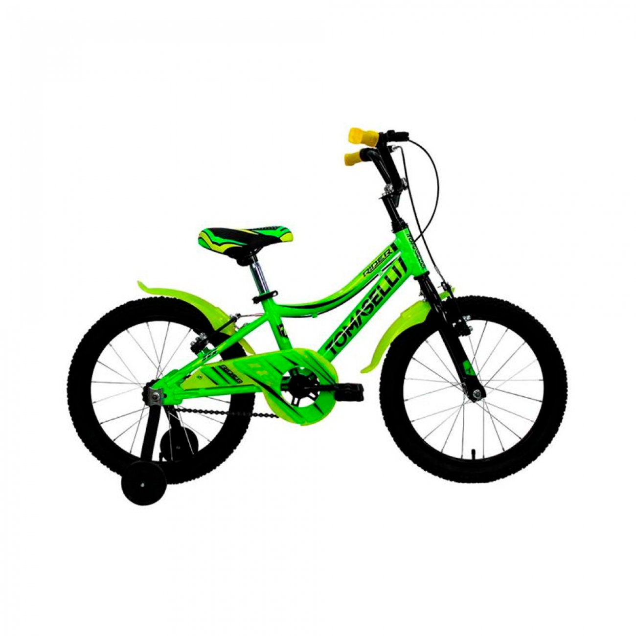 Imagen Bicicleta Para Niños Tomaselli Rodado 16 Verde