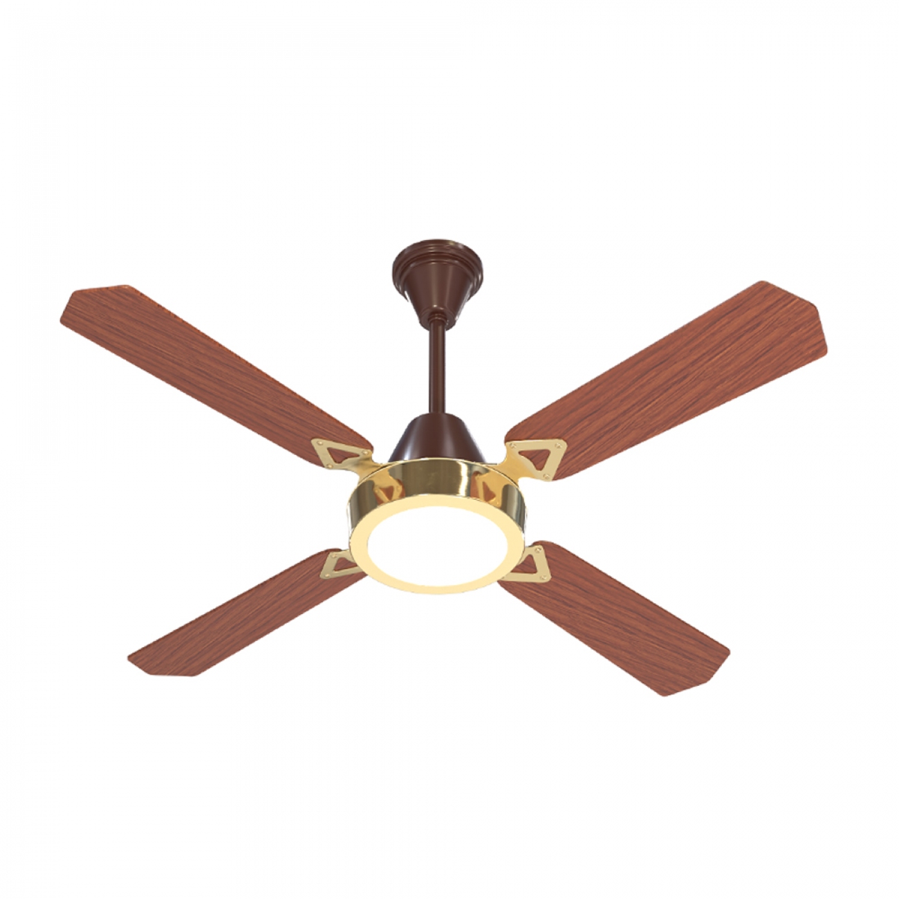 Imagen Ventilador De Techo Con Luz Severbon 30135 Madera 35w