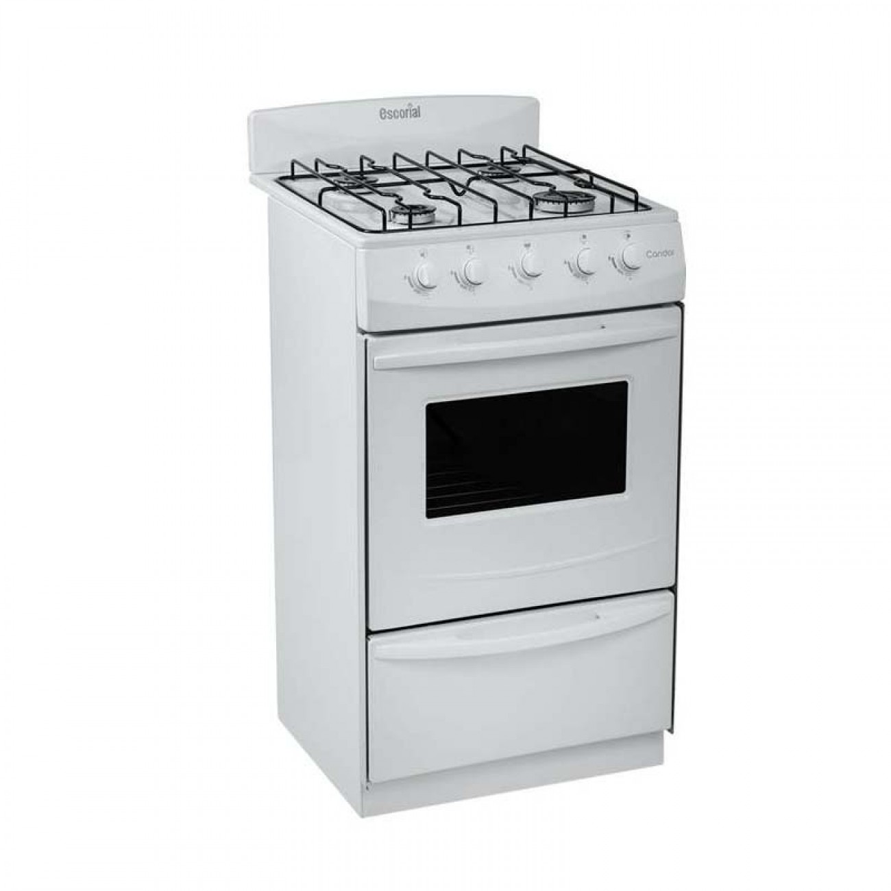 Imagen Cocina Escorial Candor 4h 50cm Blanca Gas Envasado