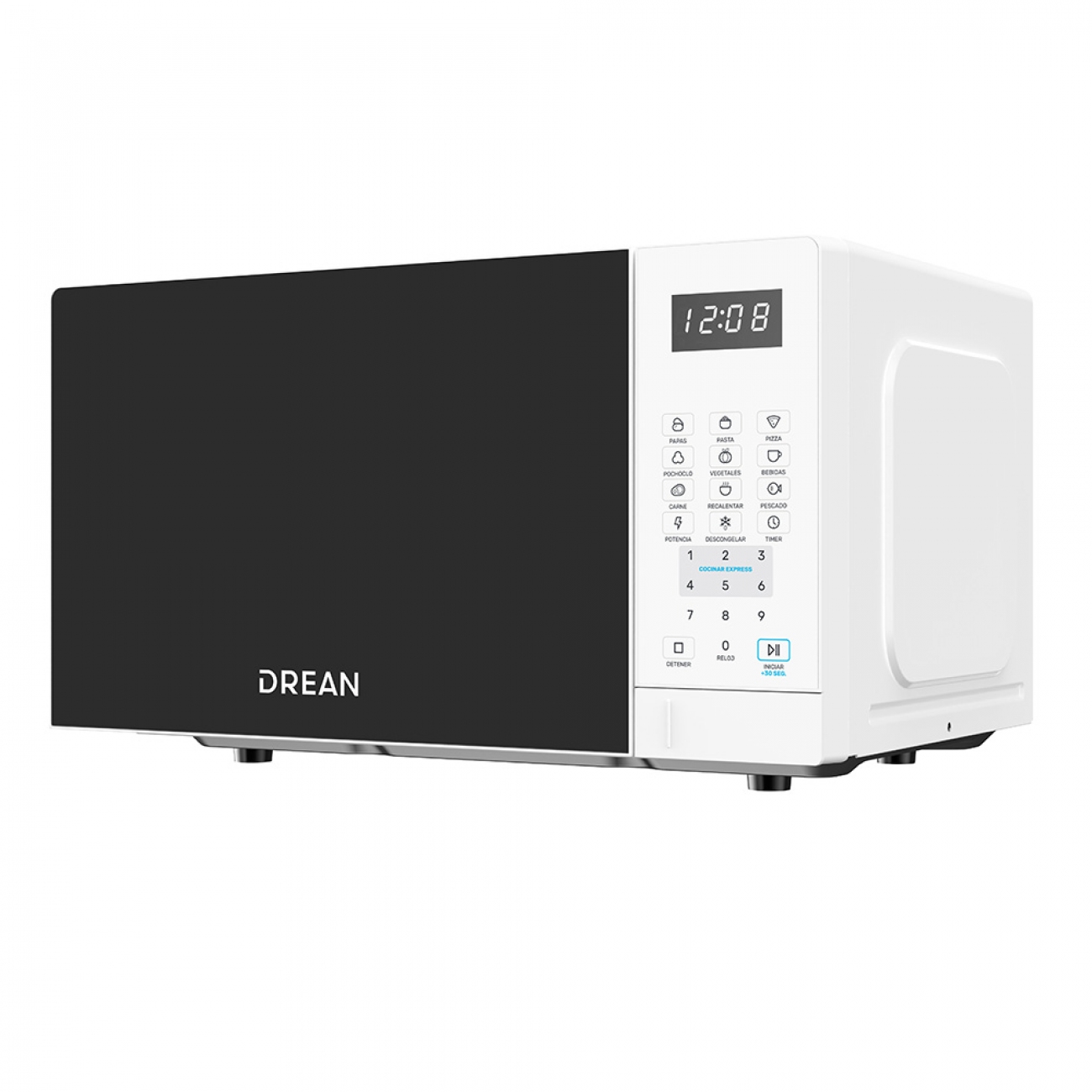 Imagen Microondas Drean Hmd20arbb0 20 Lts 1100w Digital 8 Niv