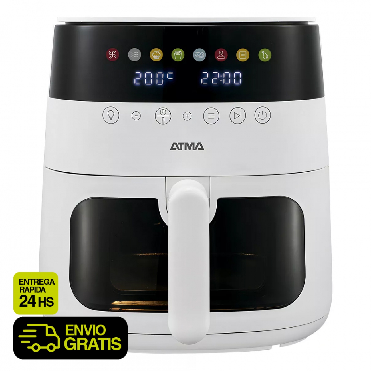 Imagen Freidora de Aire Atma 94FR248AW 8Lts 1750W Digital