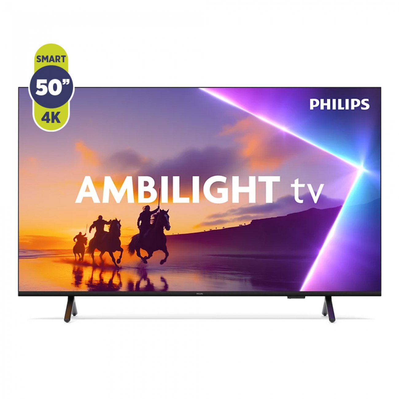 Imagen Smart Tv 50" Philips 50pud8250/77 Qled 4k Titan Os
