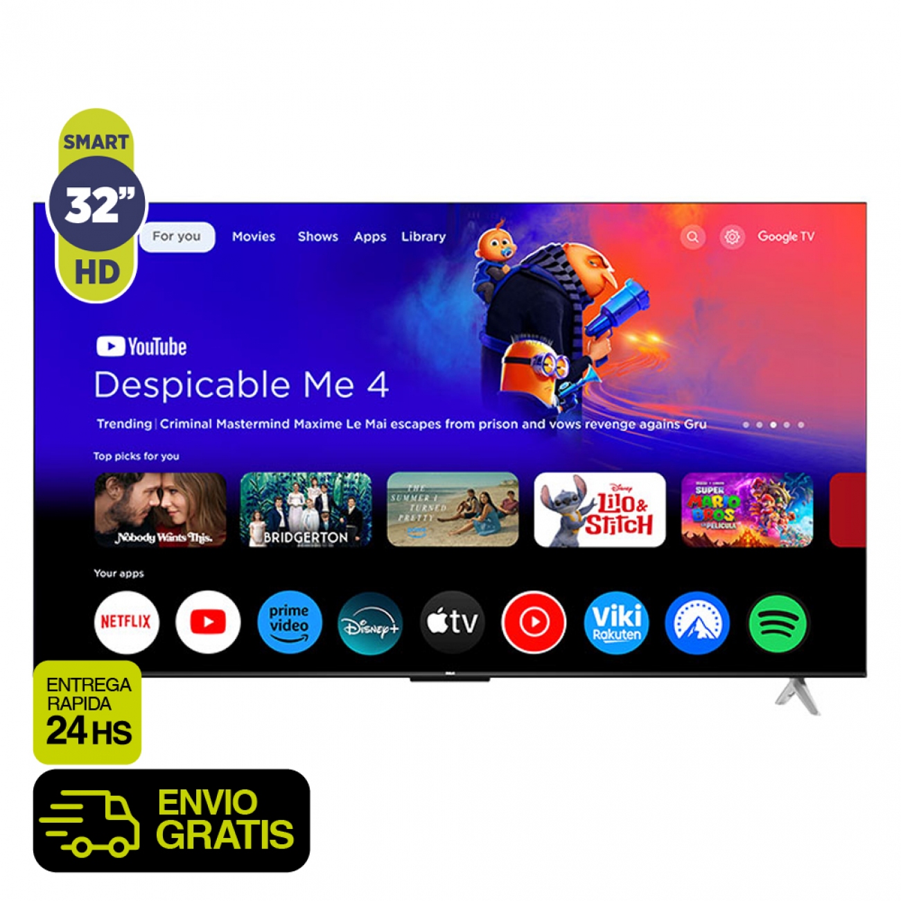 Imagen Smart TV 32" RCA C32GL100 HD Google TV