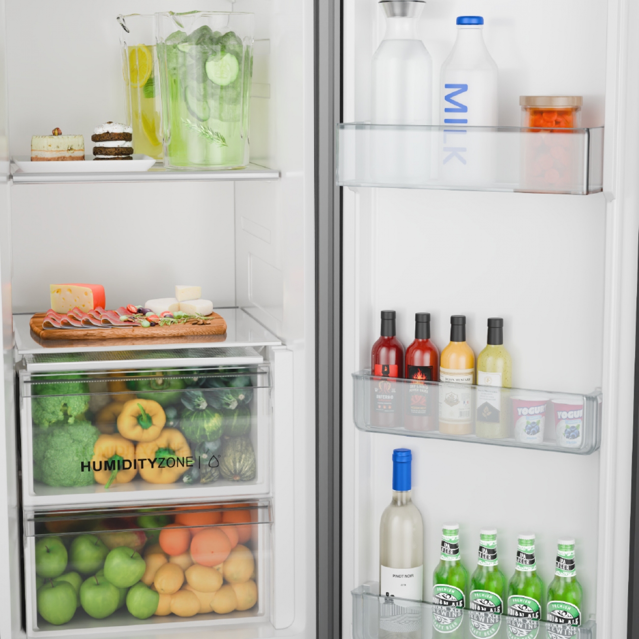 Imagen Heladera Side By Side Drean Dsp610iorss0 610l Inverter Touch