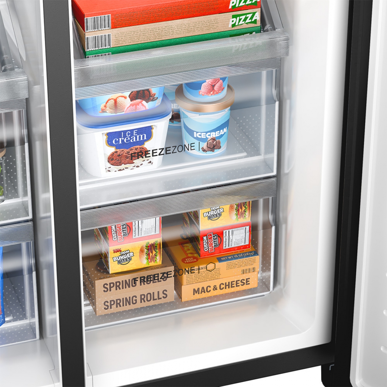 Imagen Heladera Side By Side Drean Dtp469lkrss0 520 Lts Inverter