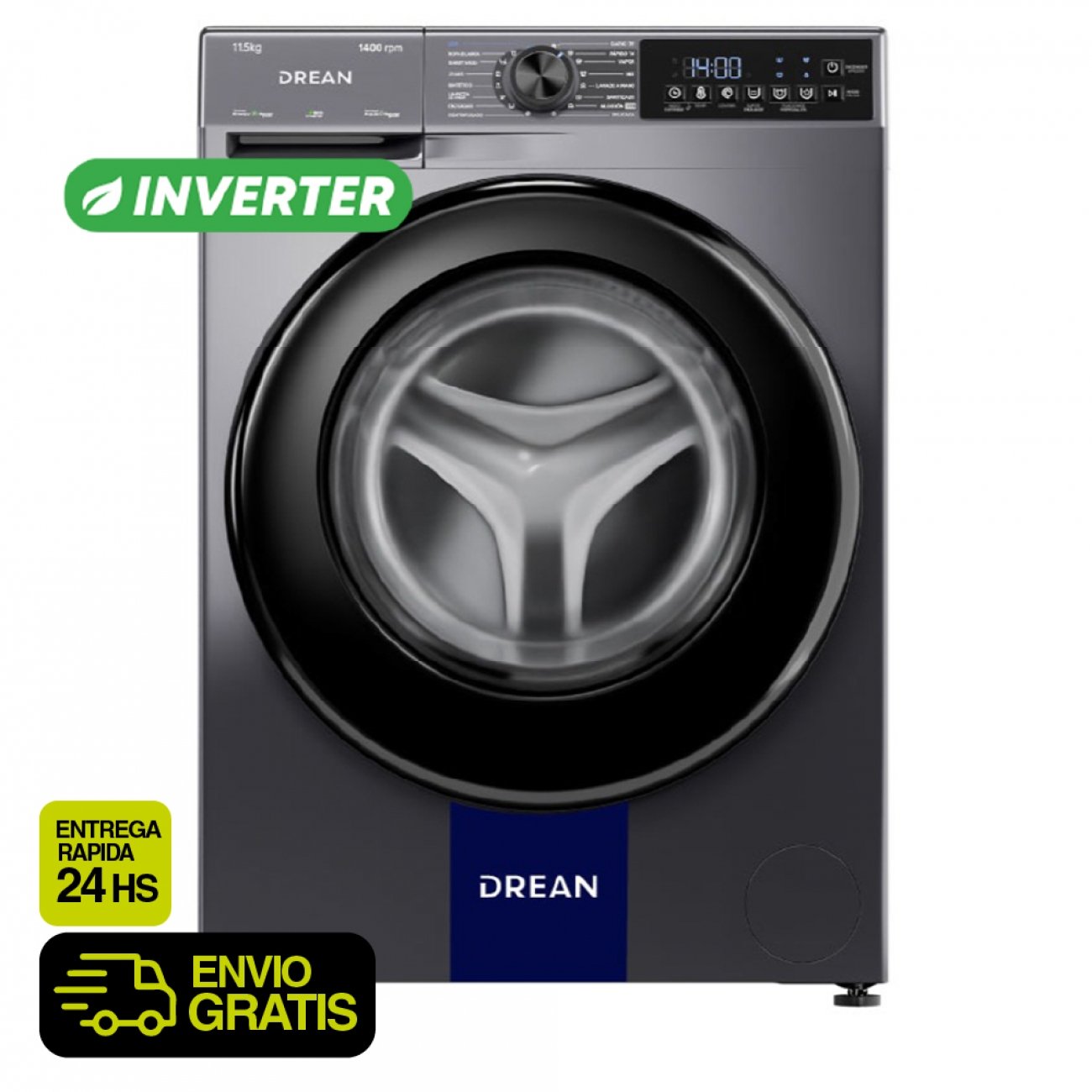 Imagen Lavarropas Autom&aacute;tico Inverter Drean LFDR1114ISG0 11,5kg