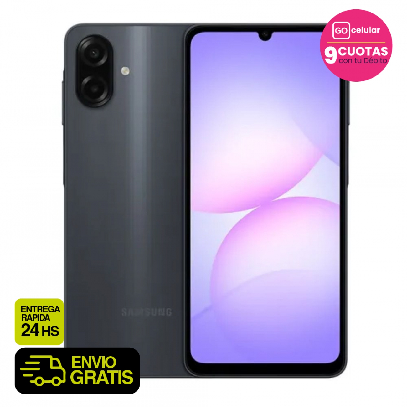Imagen Celular Samsung A07 6&period;7" 4GB 128GB Black