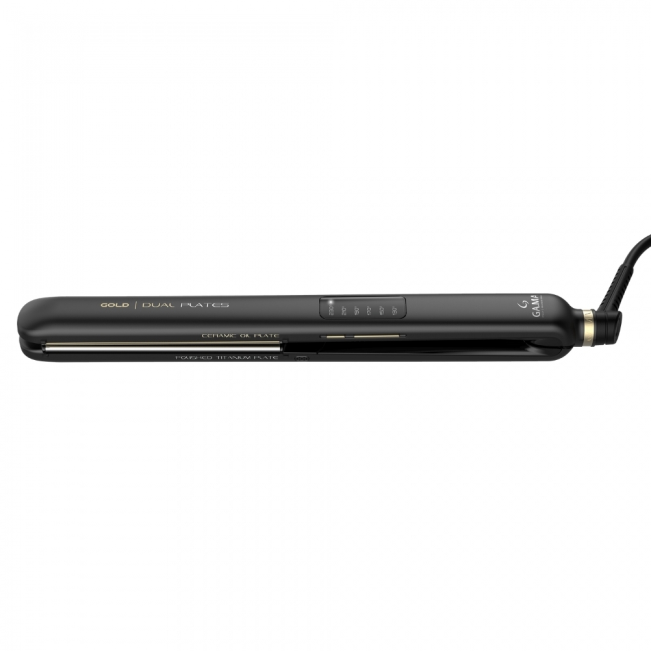 Imagen Planchita De Pelo GAMA CP14 Gold LED Dual ION