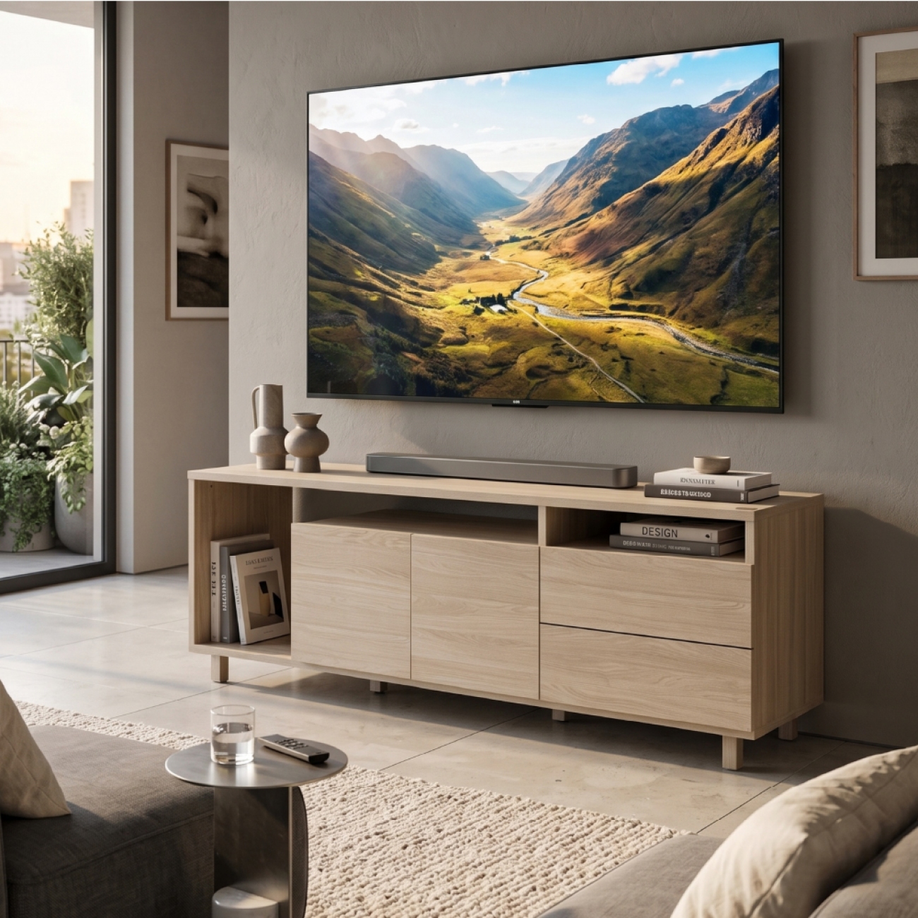 Imagen Rack De TV Platinum 2609-9 Gris Andino