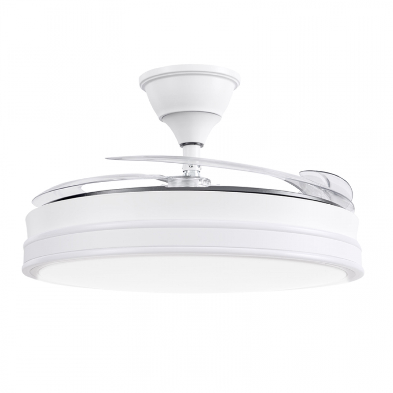 Imagen Ventilador De Techo Retractil Con Luz Kanji CFHB001WT 65W