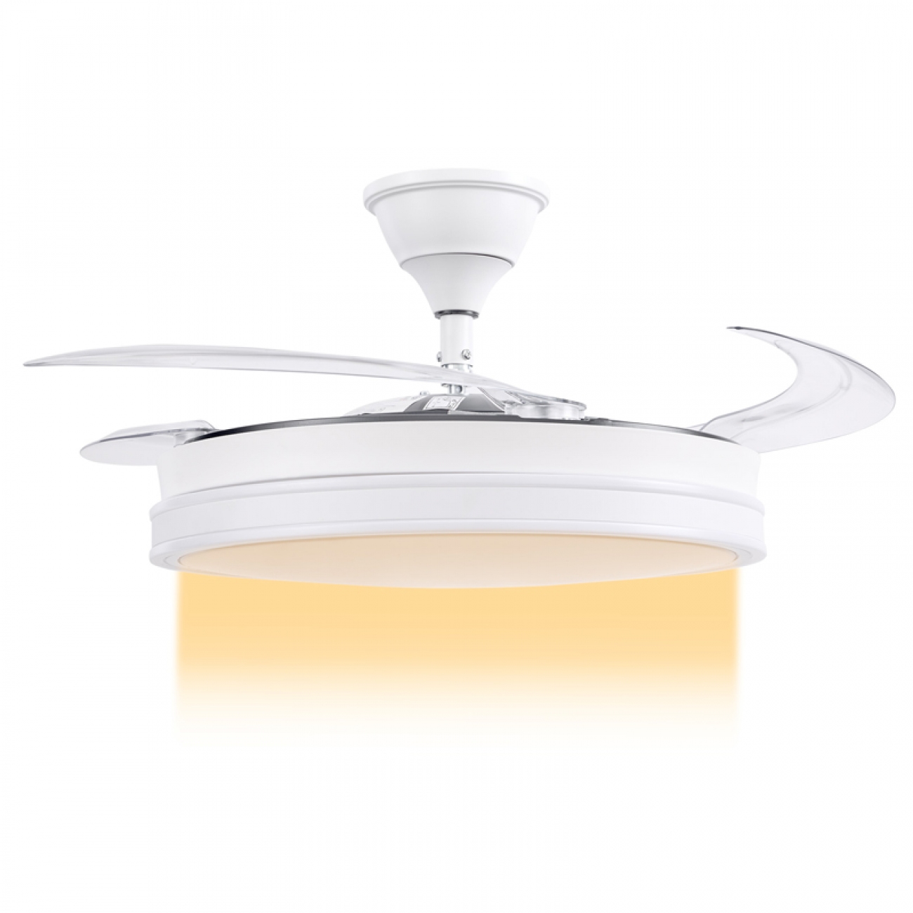 Imagen Ventilador De Techo Retractil Con Luz Kanji CFHB001WT 65W