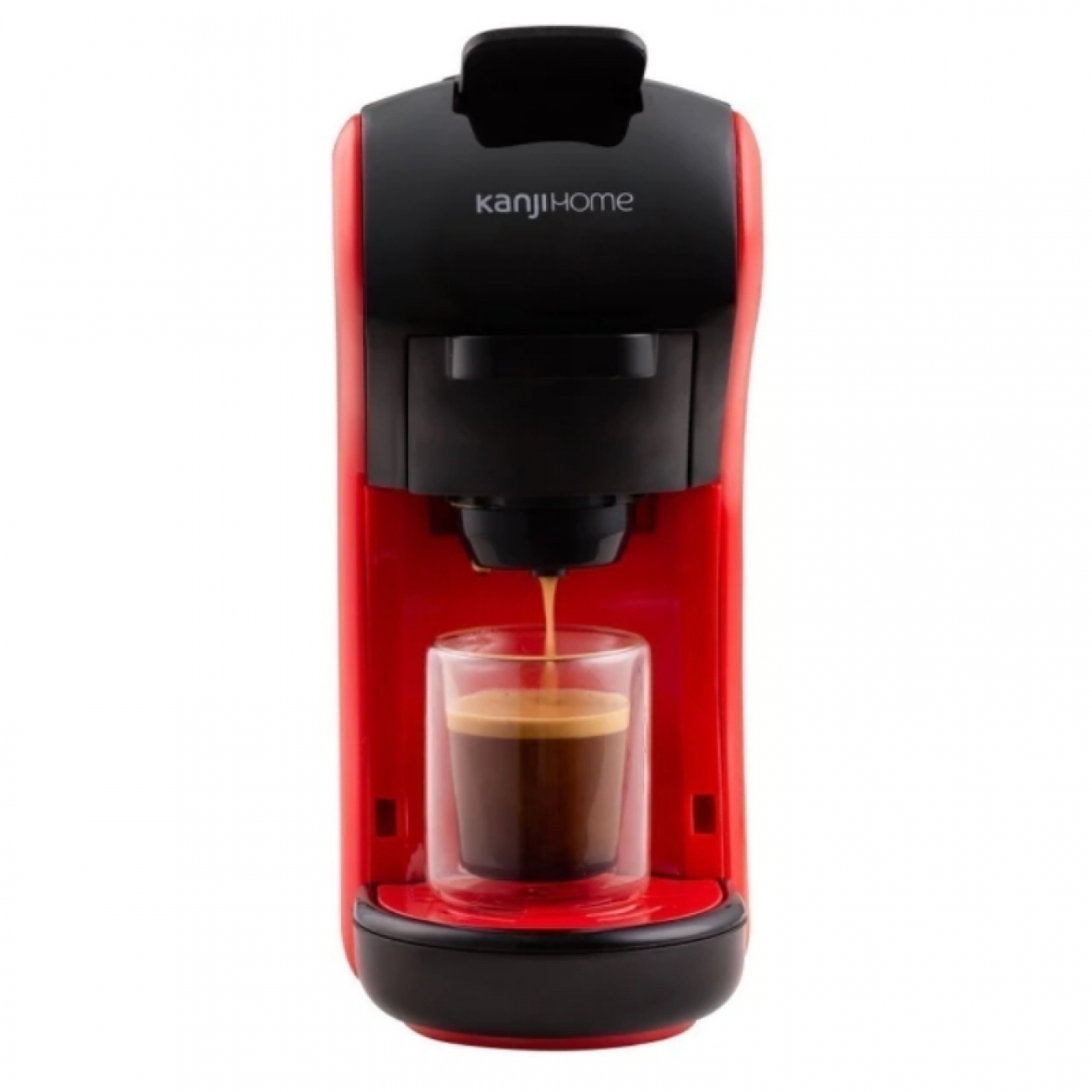 Imagen Cafetera C&aacute;psulas Kanji CM1500NC01 1500W 19BAR 0&period;7Lts Rojo