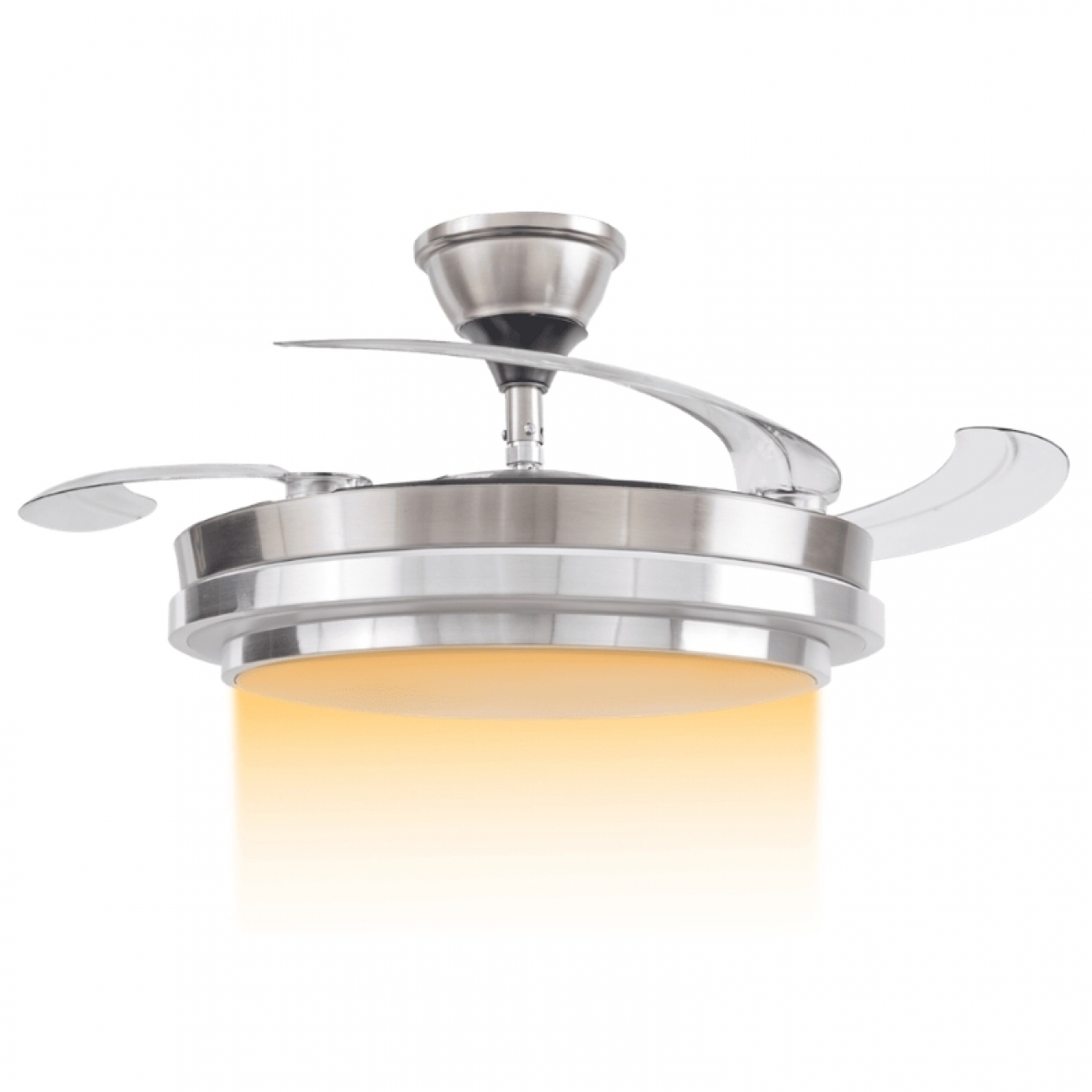 Imagen Ventilador Retractil Techo Luz Kanji CFMB001SL 65W Silver