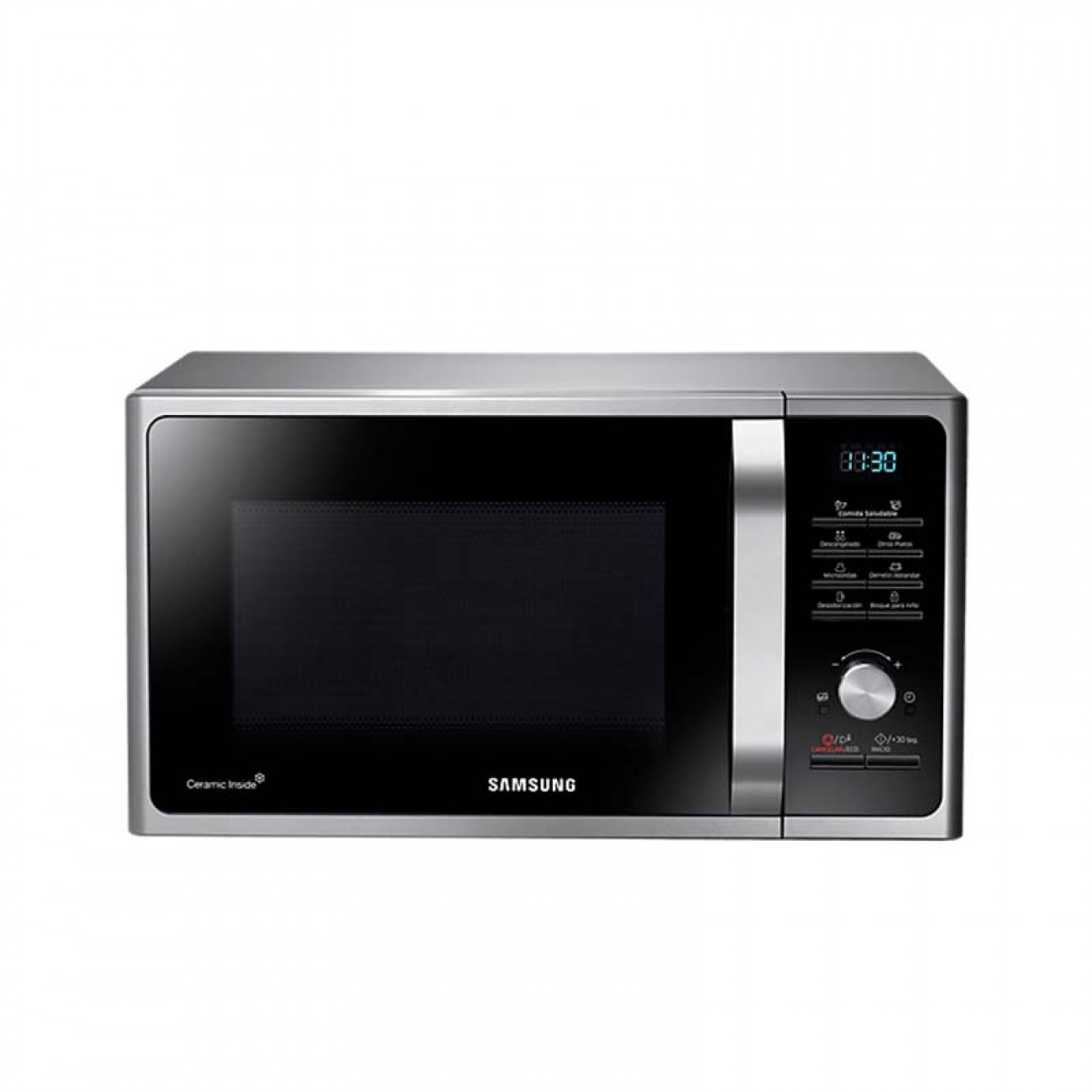 Imagen Microondas Con Grill Samsung Mg23f3 23 Lts Silver