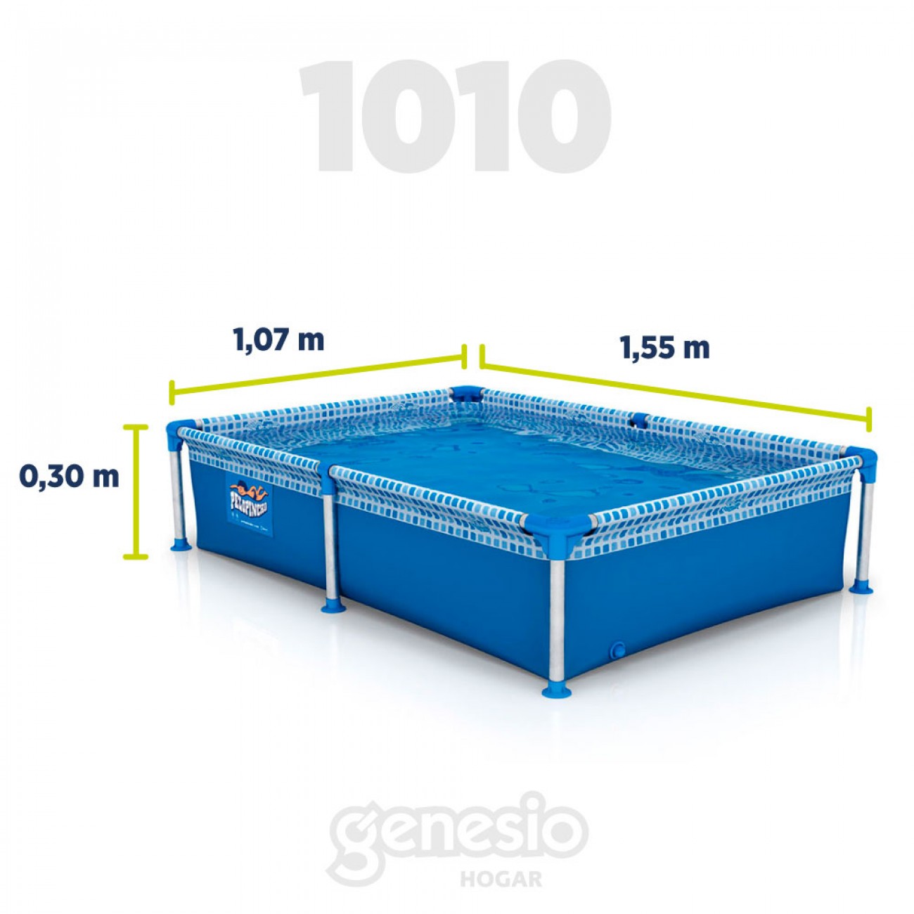 Imagen Pileta Pelopincho De Lona 1010 500 Lts 1,55 X 1 X 0,30 Mts