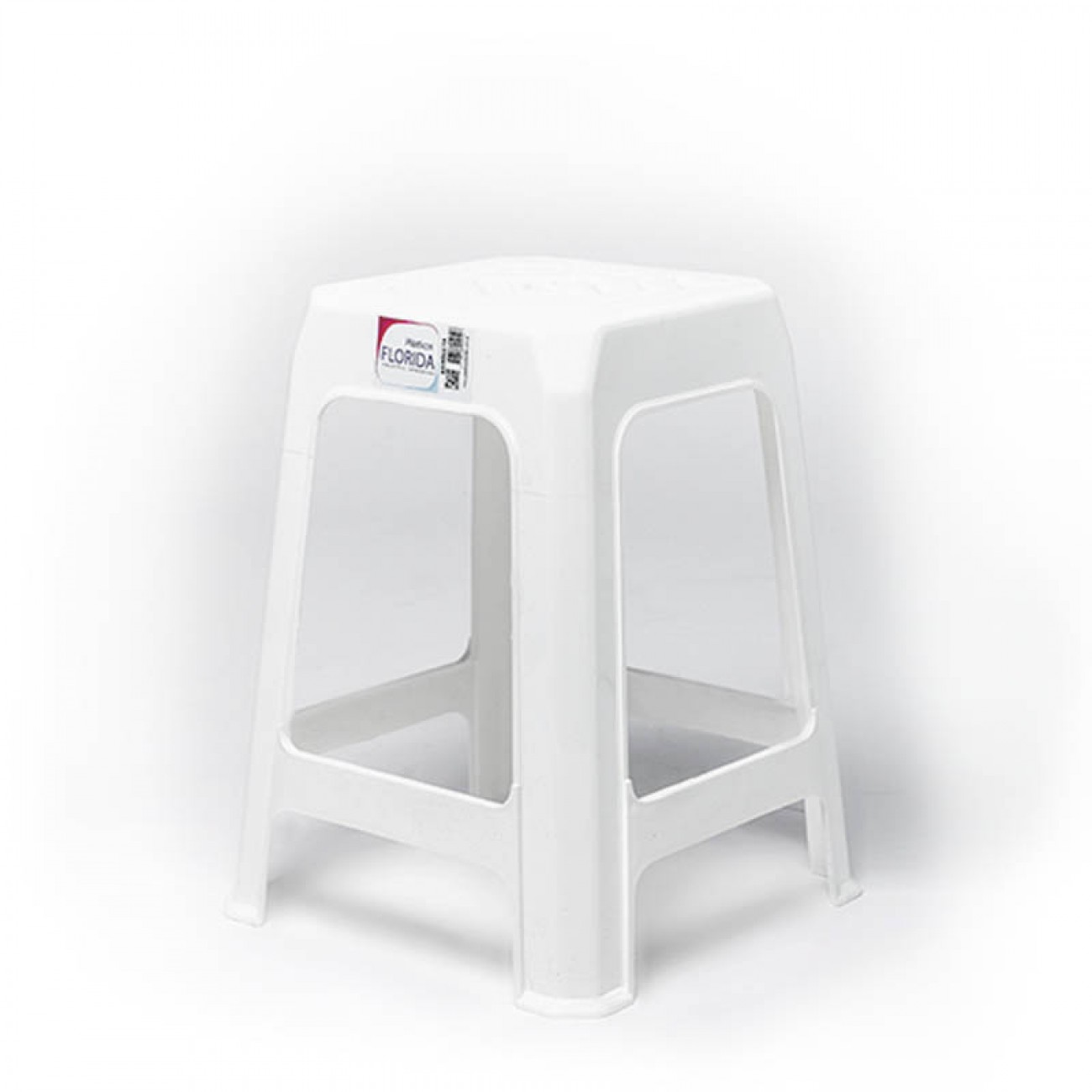 Imagen Banqueta Pl&aacute;stica Quality Macao 4 Patas Blanca